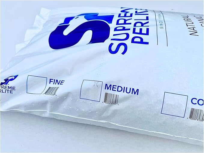Supreme Perlite 3 Pack Medium Horticultural Perlite for Potting Soil, Seed Starting, Propagation, Organic Gardening & Soil Aeration, 4 Cu Ft Bag