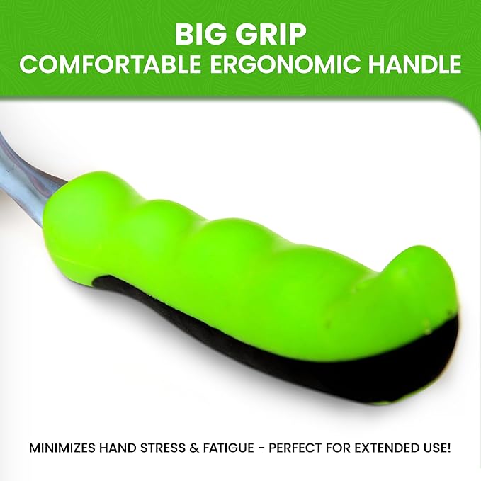 Garden Guru Hand Weeder Tool with Ergonomic Handle - Weed Puller for Planting, Weeding, Flower and Vegetable Care in Lawn Garden Yard | Rust Resistant (2 Pack)