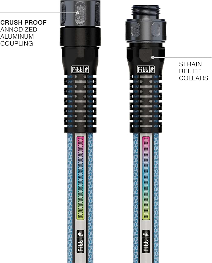 FITT Aquamaster 5/8" 100ft, high performance flexible Garden Hose for intensive Use. Kink-proof