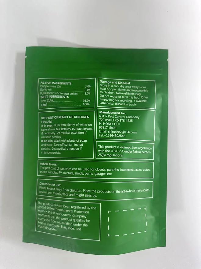 LAQDECDV Pest Control, Mouse Repellent Pouches, Rodent Repellent, Mice Repellant Indoor, Peppermint Mice to Repel Spider, Ant, Roach & Mosquito, Rat Repellant Outdoor, Keep Mouse Out of Camper-8P