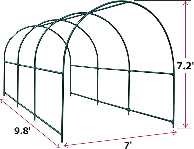 Strong Camel Steel Garden Arch Multi-Size Wedding Garden Bridal Party Decoration Arbor (9.8'x 7' x 7.2')