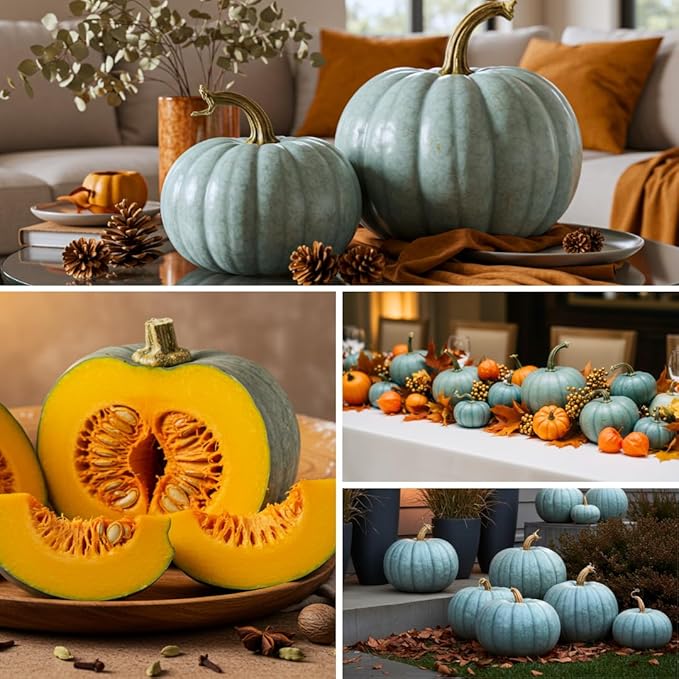 Exotic Blue Pumpkin Seeds | 20 Seeds Packet | Blue Jarrahdale Pumpkin Seeds