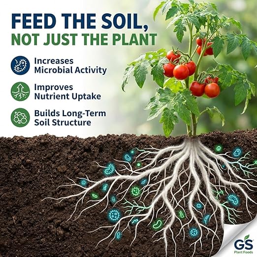 GS Plant Foods Liquid Fish & Kelp Fertilizer – (1 Gallon) Organic Material Review Institute Listed Natural Plant Food for Home Gardens, Lawns, and Vegetables
