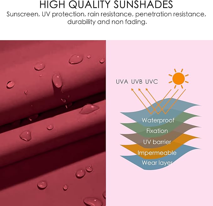Kozyard Morgan Outdoor Retractable Pergola with Sun Shade Canopy Patio Aluminum Pergola Shelter for Backyard Deck Garden Modern Metal Grill Gazebo (10' x 13', Burgundy)