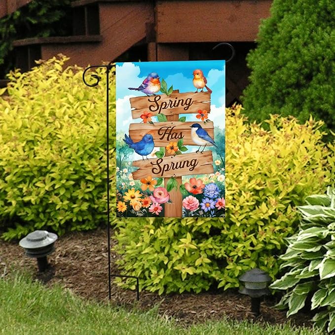 Briarwood Lane Spring Has Sprung Sign Garden Flag