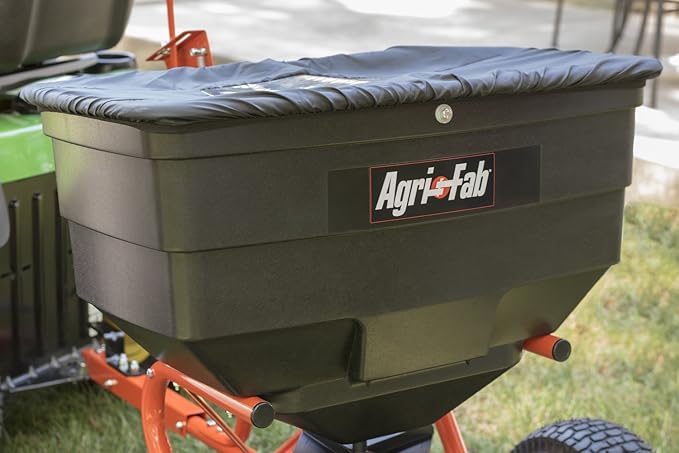 Agri-Fab 45-0329 185 lb. Tow-Behind ATV/UTV Broadcast Lawn Spreader for Seed,Fertilizer,Salt,Ice Melt; Easy to use Flow Control