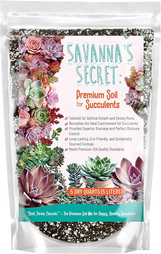 GARDENWISE Premium Organic Succulent Potting Mix – Well-Draining Indoor Plant Soil – Safe, Eco-Friendly, UV-Treated – Perfect for Succulents, Aloe, and Cacti – Handcrafted in The USA (4 Quarts)