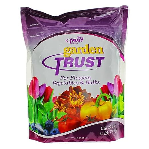 Garden Trust Flower & Vegetable 15-15-14 Fertilizer, 4 Pounds - Formulated for Annuals, Perennials, Vegetables & Bulbs