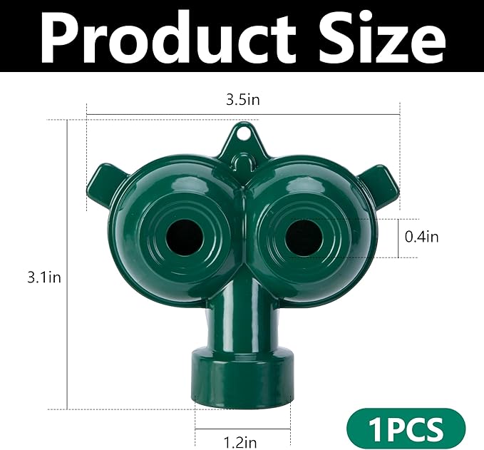 Twin Spot Stationary Sprinkler, Heavy-Duty Metal Dual Circle Sprinkler, Garden Spot Water Spray for Outdoor Yard Lawn Plants Irrigation