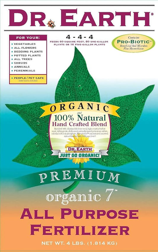 Dr. Earth 712 Organic 7 All Purpose Fertilizer, 12-Pound