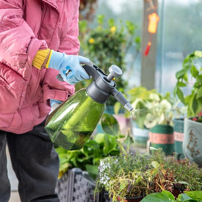 PROMEDIX P Kids Gardening Gloves – Rubber Coated Work Gloves for Children Age 6-8,Soft & Breathable for Outdoor Play & DIY