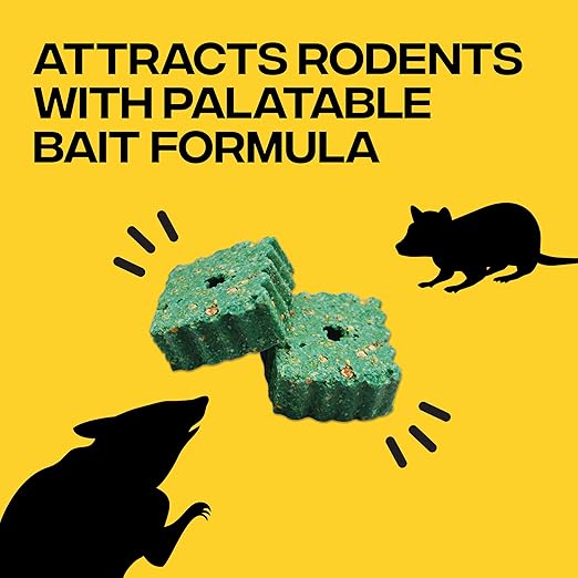 Victor Fast-Kill Bait Blocks II, 86-Count Rat and Mouse Poison Bait Blocks | Indoor and Outdoor Rodent Control, Eliminate Norway Rats, Roof Rats, & House Mice, Rodent Killer, 4lb Bag, M904B