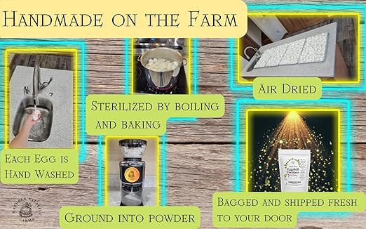 U.S.A. Eggshell Fertilizer Powder, 4 Ounce, for Tomato Plants, Orchids, Calcium Magnesium Phosphorus Powder for Indoor and Outdoor Flowers and Plants