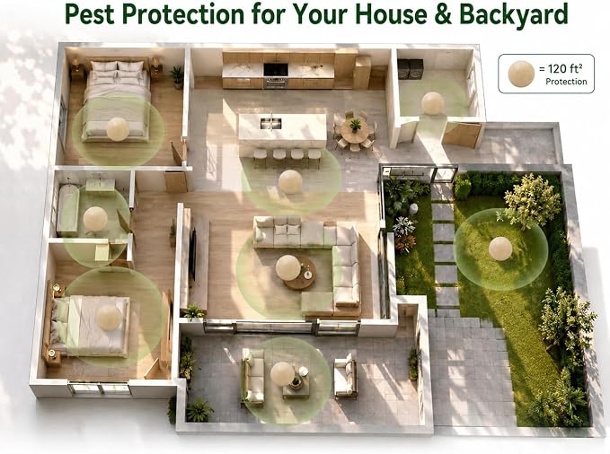 Pest Control Balls, Rodent Repellent, Mouse Repellents, Peppermint Oil Mice Repellent, Rat Deterrent, Repel Rodents(10balls)