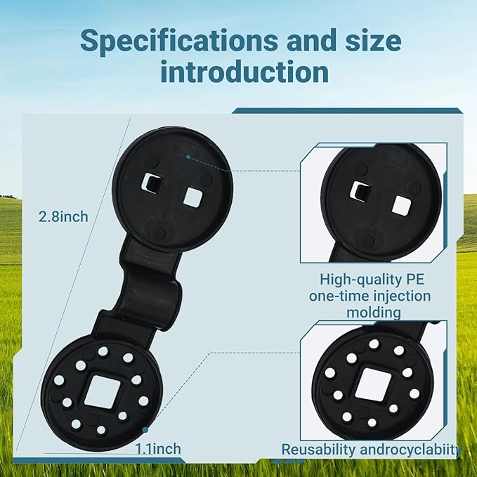 Shade Cloth Clips 100pcs Shade Cloth Heavy Duty Lock Grip Greenhouse Shade Cloth Fixing Clips, Windproof Awning Clips For Shade Netting, Garden Netting
