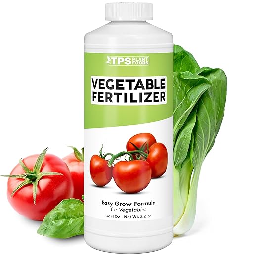 Vegetable Fertilizer – Liquid Plant Food for Bigger Harvests, Stronger Roots & Healthy Garden Growth, 32 oz