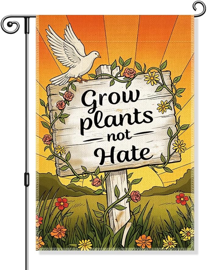Garden Flag, Funny Welcome Yard Flag for Outside, Religious Garden Gifts, Christian Yard Sign Home Décor, Christian Bible Musical Notes Flag (Green)
