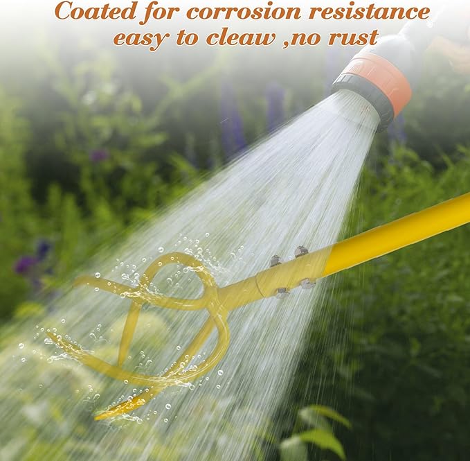 BARAYSTUS Garden Hand Tiller Garden Claw Twist Tiller Cultivator Tiller Soil Loosener Lawn Aerator Areator Loosen, Rototiller, Garden Bed and Plant Box Cultivator, Garden Tools.