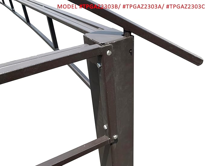 APEX GARDEN Replacement Canopy Top for The Lowe's Allen roth Gazebo Model # TPGAZ2303, TPGAZ2403, TPGAZ2303-ABCD, TPGAZ2403-AC (Light Brown)