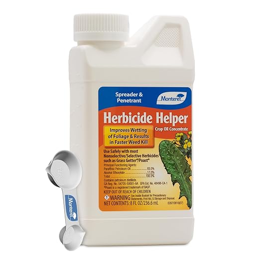 Monterey Herbicide Helper Crop Oil Concentrate, 8 oz with Spoon