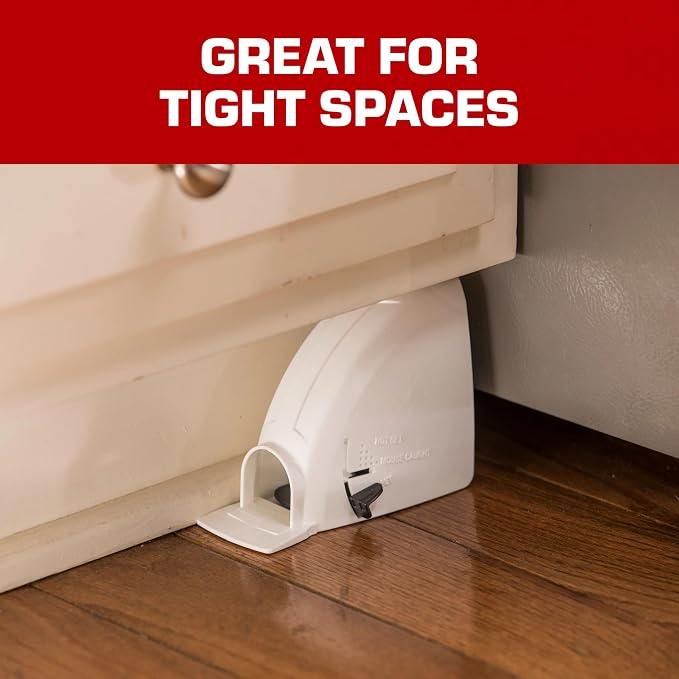 Tomcat Kill & Contain Mouse Trap, 2 Traps | Indoor Traps for Mice - No See, No Mess Disposal
