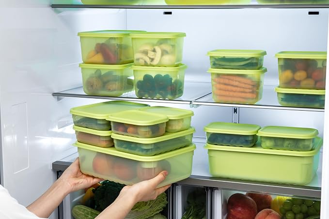 LocknLock Fresh-Block Plastic Food Storage Container | Produce Storage Containers for Fridge | Vegetable & Fruit Storage Containers for Fridge, Storage, Microwave & Dishwasher Safe, 1.5L