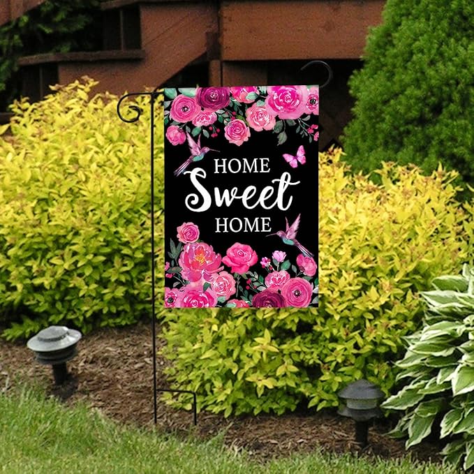 Briarwood Lane Home Sweet Home Hummingbirds Garden Flag