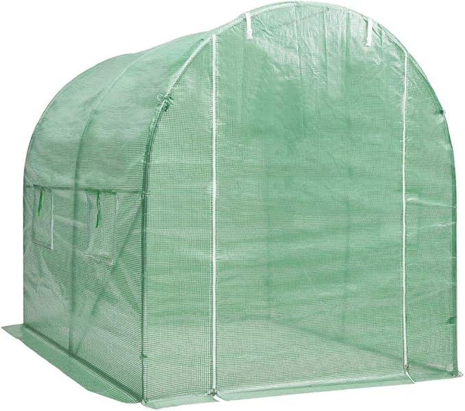 vidaXL Greenhouse, Cold Frame for Garden Patio Backyard Lawn Yard, Green House for Plant Growing Gardening, Outdoor Greenhouse Grow House