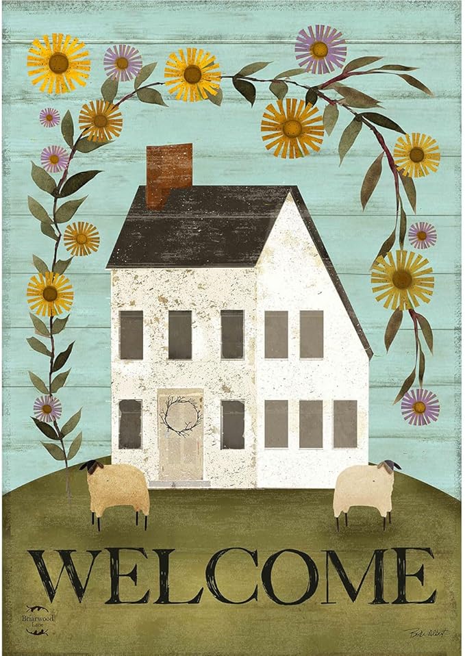 Briarwood Lane Country Saltbox Garden Flag