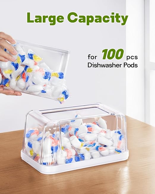 Kaen 3 in 1 Trash Bag Dispenser Under Sink Dishwasher Pod Organizer