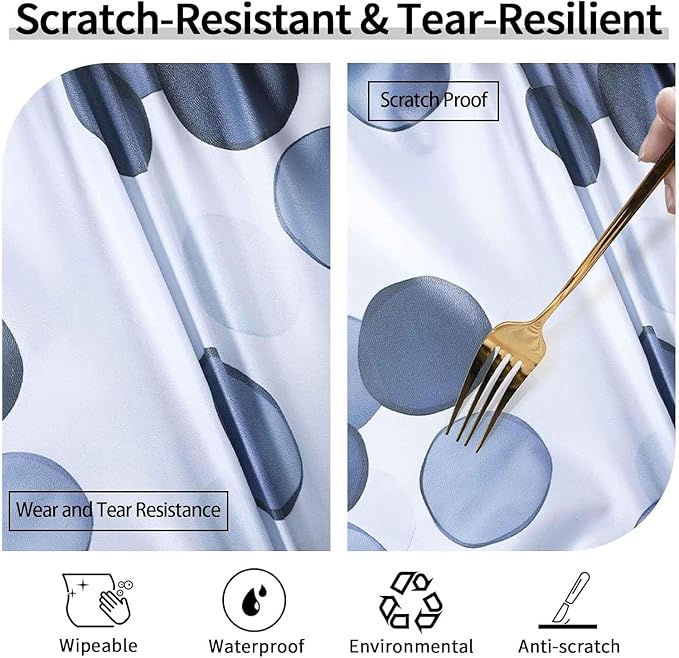 Round Fitted Tablecloth for 36-44" Table Country Modern Wipeable Indoor Outdoor Heavy Duty Summer Table Cover House Warming Gifts Kitchen Stuff First Apartment Items Festival Camping Gift