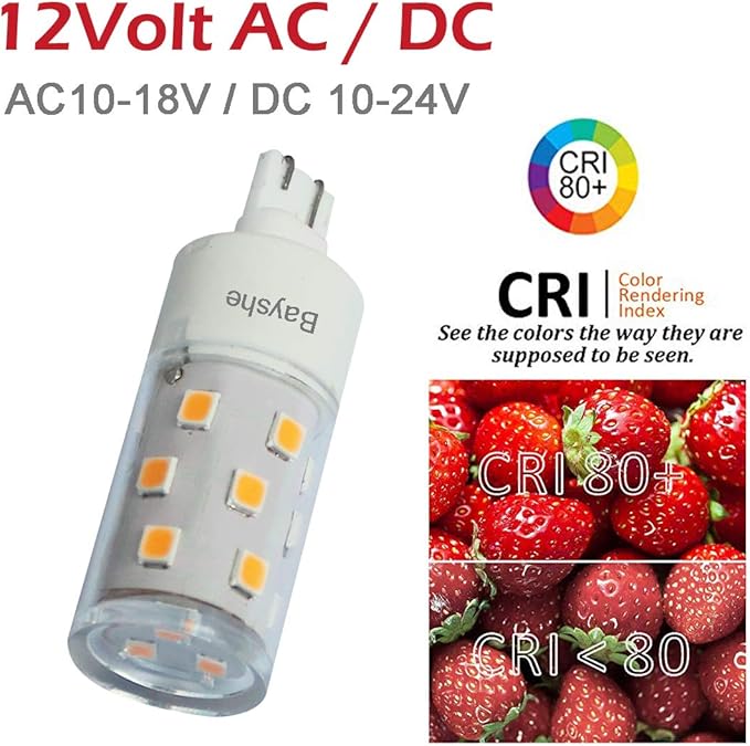 12V T10 Wedge Base Led Landscape Bulbs 5W Malibu Path Garden Light Bulbs,921 922 912 194 168 T10 RV Camper Trailer Motorhome Marine Boat Dome Light,2700K Warm White,6 Pack