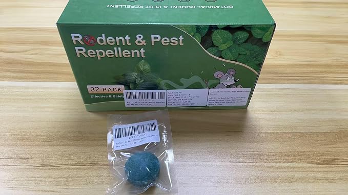 Mouse Rodent Repellent, 32 Pack Peppermint Oil Repellent for Pests