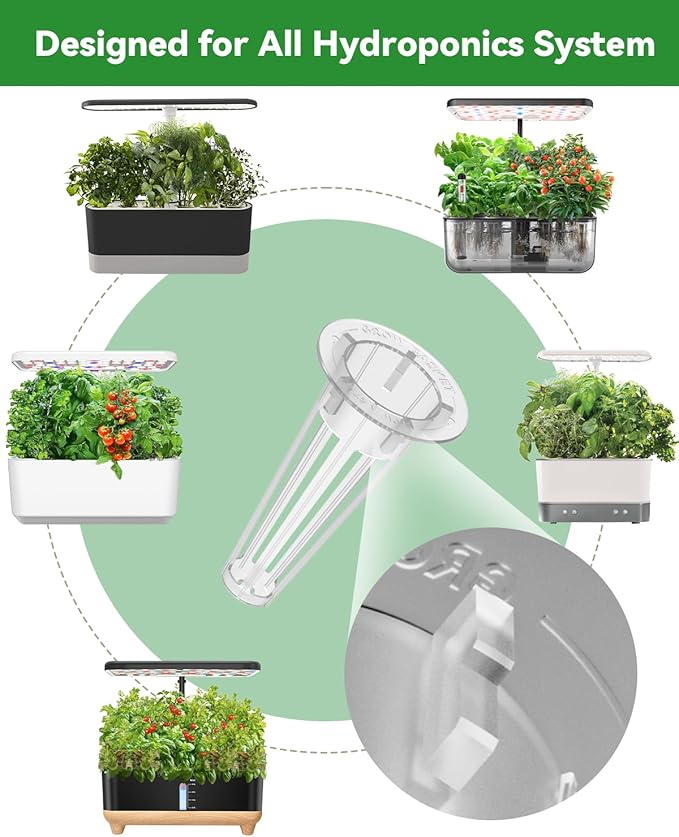 Gourmet Herb Seed Pod Kit Compatible with AeroGarden, idoo, Ahopegarden, Gardencube with Basil, Parsley, Thyme, Mint, Cilantro, Dill, Oregano, Chives - Compatible with All Hydroponics(8-Pod)