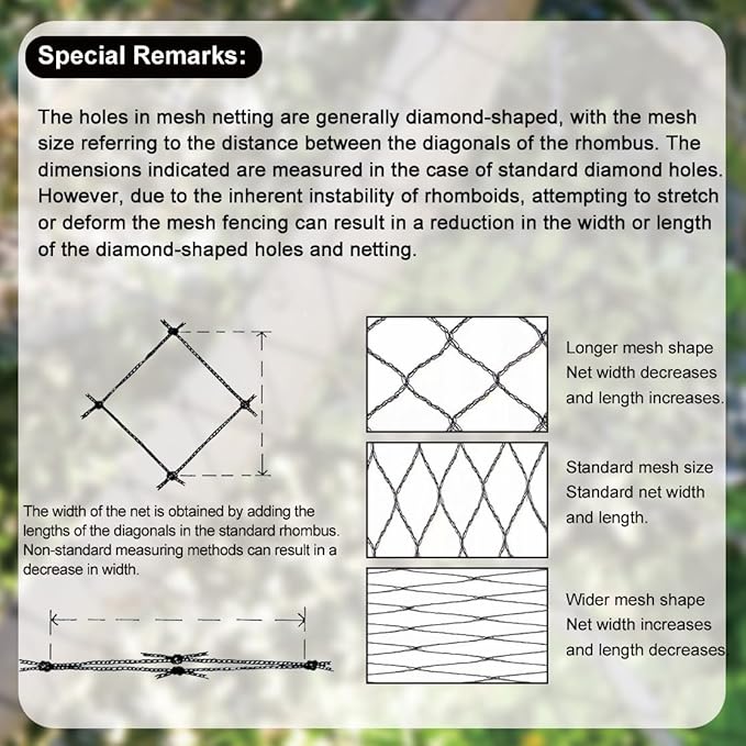 Bird Netting for Chicken Coop 30x30Ft, 1/2" Mesh, Strong Woven Poultry Netting Roof Cover for Chicken Run, Heavy Duty Bird Net for Fruit Trees, Blueberry, Vegetables, Garden Protection