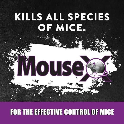 MouseX Rodent Control Bait Pellets for Rats & Mice – Indoor & Outdoor Use Pellets | 5 oz. Bag | Poison Free, Pet Safe