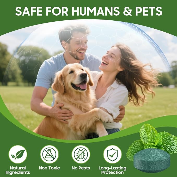 Mouse Rodent Repellent, 24 Pack Peppermint Lemon Oil Mice Repellent for Squirrel Rats Spider Pest Control Indoor & Outdoor, Mice Deterrent Replace Trap Poisoning Family & Pet Safe