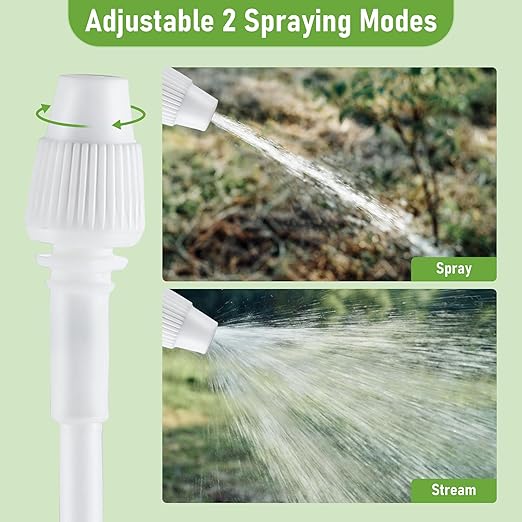 Qualirey Battery Powered Sprayer Wand with Holster, Foldable Nozzle Fits 38mm Cap 1 Gallon Jugs, Electric Weed Bug Ant Killer for Beach Cleaning, Gardening, Lawn and Disinfecting(Blue)