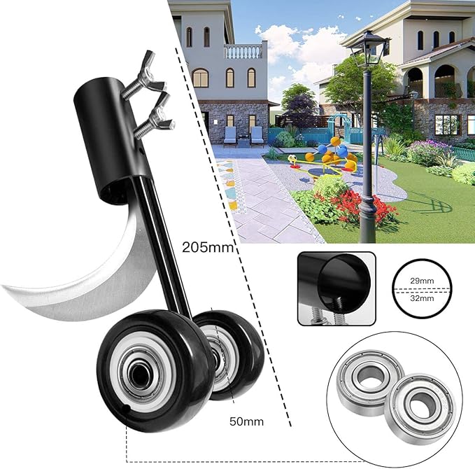 Beita Stand Up Weeding Tool with Wheels, Garden Patio Lawn Driveways Weeds