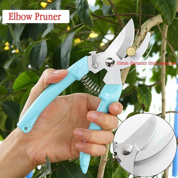 7PCS Rose Thorn Stripper Tool Floral Thorn Remover Tool Garden Leaf Pruning Shears Kit with Scissors, Glove for Floral Making Supplies