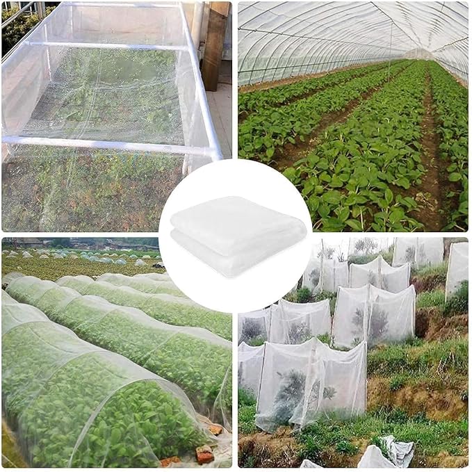 Fine Mesh Garden Netting for Protection, 10'x33' Vegetable Crop Covers Netting for Protect Fruits, Plants, Flowers, Greenhouse Cover Net, Patio Gazebo Screen Barrier
