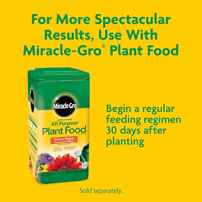 Miracle-Gro Potting Mix - Potting Soil for Vegetables, Flowers, Annuals, Perennials, Shrubs and Other Container Potted Plants, Feeds up to 6 Months, 50 qt. (39-Bag Pallet)
