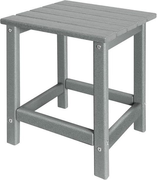 GARDENSTAR Outdoor Side Tables Adirondack, HDPE Small Table for Patio,Outside End Table for Porch, Deck, Pool, Weather Resistant/Easy Maintenance