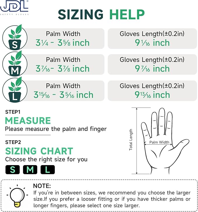 JDL Gardening Gloves for Women, 2 Pairs Breathable Latex Coated Yard Garden Gloves, Rubber Outdoor Protective Work Gloves with Grip, Blue, Medium Size