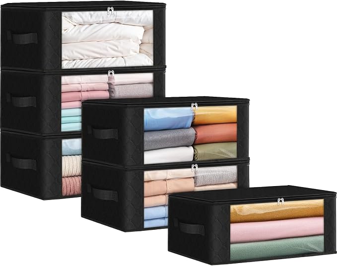 Fab totes 35L Closet Organizers, Foldable Under Bed Storage Containers