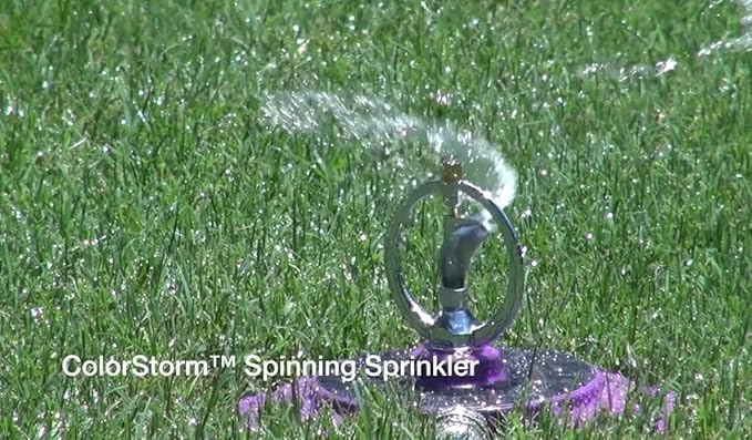 Dramm 15071 ColorStorm Spinning Sprinkler, Red