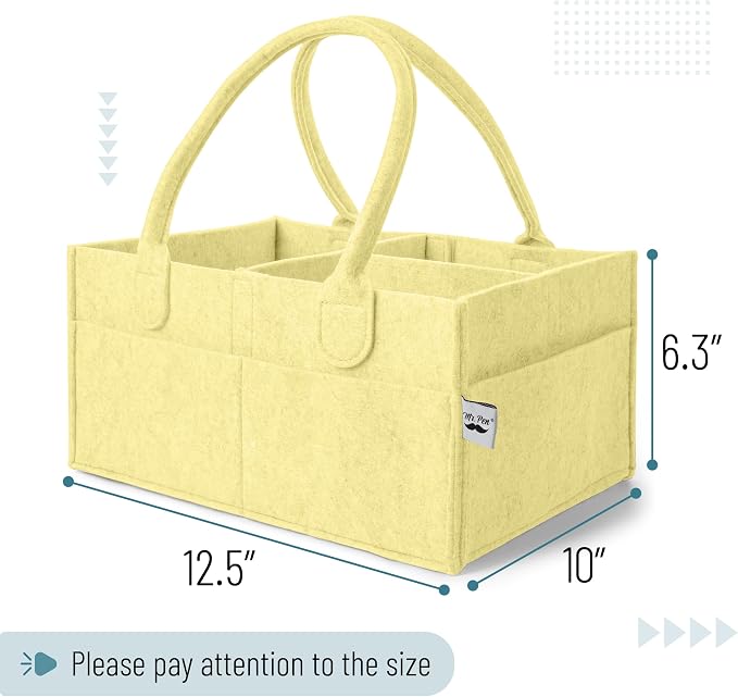 Mr. Pen- Baby Diaper Caddy Organizer, Lemon Glow