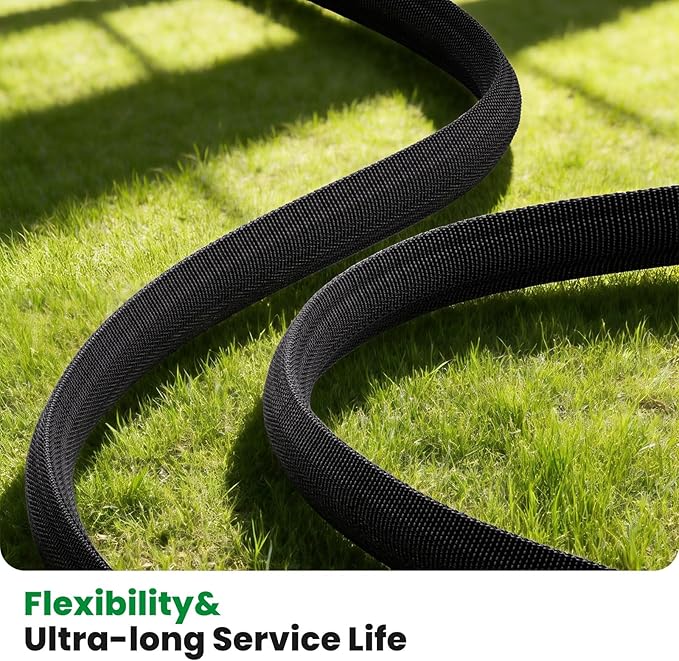 Garden Hose 50FT, Non-Expanding Water Hose Ultra Lightweight, Kink-Free, Burst-Resistant, Lead-Free, Durable & Flexible High-Pressure Hose for Yard, Lawn, Outdoor, Car Washing