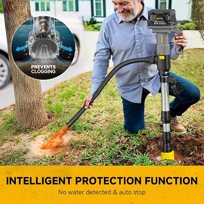 Cordless Stick Water Transfer Pump Compatible with Dewalt 20V Battery(Tool Only), 740GPH Telescoping Pole Pump, Detachable Battery Pod Handheld Sump Pump for Garden, Rain Barrels, RV Pool, Boat Well