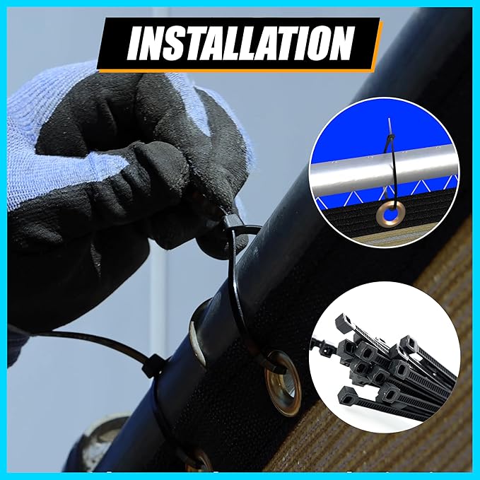 ShadeMart 4' x 10' Fence Privacy Screen Grey Heavy Duty 170 GSM Fencing Mesh Shade Net with Grommets & Zip Ties, 90% Blockage Fence Screen for Balcony Yard Outdoor Garden Pool (We Customize Size)